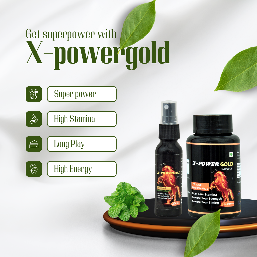 X Power Gold – Ayurvedic Male Vitality Combo